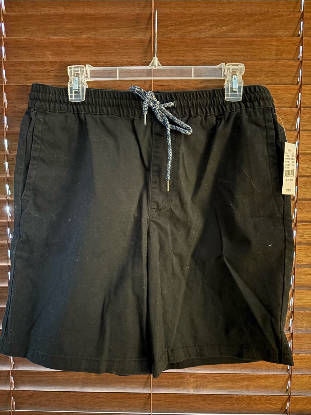 PacSun Navy Flat-Front Men's Shorts with Contrast Drawstring
